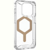 Чохол-накладка Urban Armor Gear Plyo Magsafe для Apple iPhone 15 Pro Ice/Gold (114286114381)