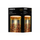 Банка для зберігання Ardesto Golden Moon, 540мл, скло, бамбук, кругла, золотистий