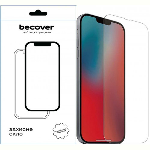 Захисне скло BeCover для Apple iPhone 13/13 Pro Crystal Clear Glass 3D (709243)