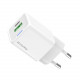 Мережевий зарядний пристрій ColorWay GaN Mini 20W PD Port PPS USB (Type-C PD + USB QC4.0) White (CW-CHS062PD-WT)