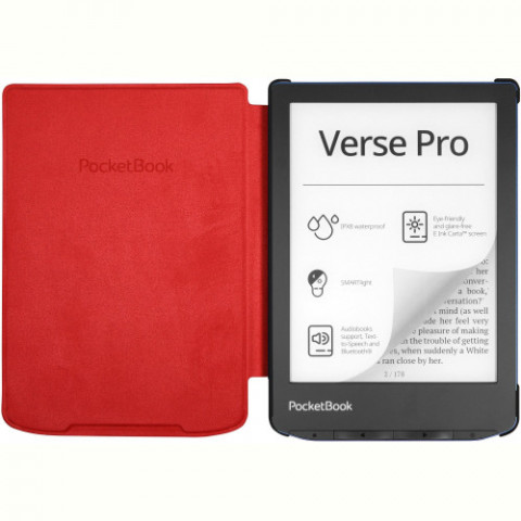 Чохол-книжка PocketBook Shell Cover для PocketBook 6" PB629/634 Red (H-S-634-R-WW)