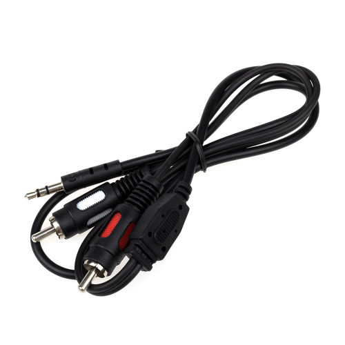 Аудіо-кабель Atcom (10810) mini-jack 3.5мм(M)-2xRCA(M) 0.8м пакет