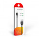Кабель Grand-X USB-Lightning, 1м, Cu, 2,1A, Black (PL01B)