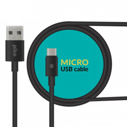 Кабель Piko CB-UM11 USB-microUSB 0.2м Black (1283126493874)