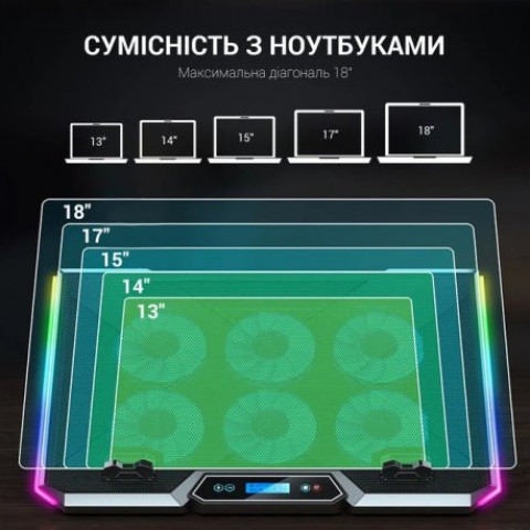 Підставка для ноутбука GamePro CP890 Black (CP890)