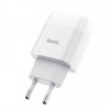 Зарядний пристрій Hoco C72A Glorious (1USB, 2.1А) White (6931474713001) + кабель MicroUSB