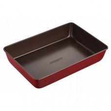 Форма для випікання Ardesto Golden Brown, 34.5х24х6см, вуглецева сталь, прямокутна, коричнево-червоний
