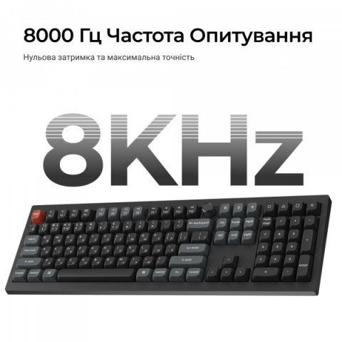 Клавіатура бездротова Keychron V6 Ultra Keychron Red Switch Black RGB (V6U-D1-UA) Купити в Україні