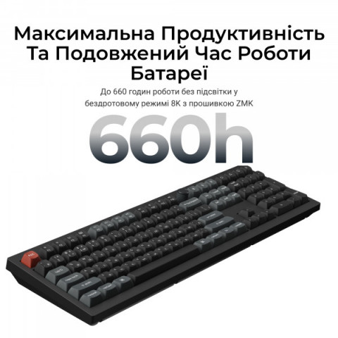 Клавіатура бездротова Keychron V6 Ultra Keychron Red Switch Black RGB (V6U-D1-UA) Купити в Україні