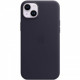 Чохол-накладка Apple Leather Case with MagSafe для Apple iPhone 14 Plus Ink (MPPC3)