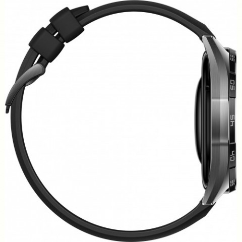 Смарт-годинник Huawei Watch GT 6 46mm Black with Black Fluoroelastomer Strap (55020FTX)