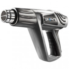 Фен будівельний GRAPHITE 2000Вт 80/600°С 350/550л/хв 0.9кг