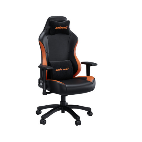 Крісло ігрове Anda Seat Luna Color Size L Black/Orange PVC (AD18-48-BO-PV) Купити в Україні
