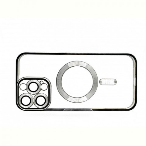 Чохол-накладка BeCover TPU Chrome Case MagSafe для Apple iPhone 16 Pro Silver (712083)