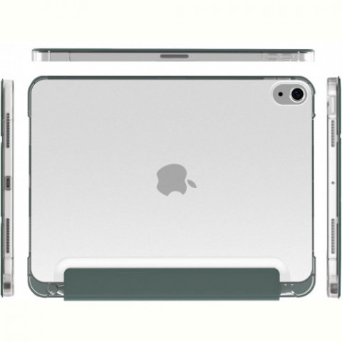 Чохол-книжка BeCover Soft Edge з кріпленням Apple Pencil для Apple iPad Air (4/5) 2020/2022 10.9" Dark Green (711120)