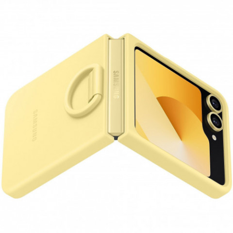 Чохол-накладка Samsung Silicone Cover with Ring для Samsung Galaxy Flip 6 Yellow (EF-PF741TYEGUA)