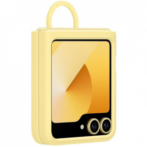 Чохол-накладка Samsung Silicone Cover with Ring для Samsung Galaxy Flip 6 Yellow (EF-PF741TYEGUA)
