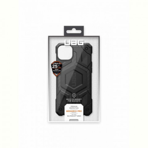 Чохол-накладка Urban Armor Gear Monarch Pro Magsafe для Apple iPhone 14 Plus/15 Plus Carbon Fiber (114029114242)