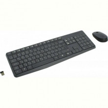 Комплект (клавіатура, миша) бездротовий Logitech MK235 ENG/UKR Grey (920-007931)