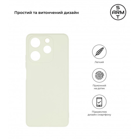 Чохол ArmorStandart Matte Slim Fit для Tecno Spark 10 Pro (KI7) Camera cover White (ARM69072)