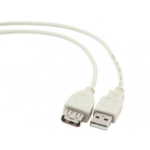 Кабель Cablexpert (CC-USB2-AMAF-75CM/300), USB2.0 AM - USB2.0 AF, 0.75м, білий