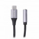 Адаптер-перехідник Maxxter (A-CM34), USB-C-3.5 мм, сірий