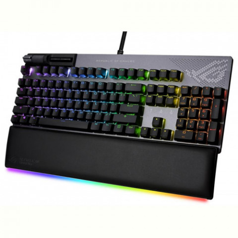 Клавiатура Asus ROG Strix Flare II Animate RGB 113key NX Red EN Black (90MP02E6-BKUA01)