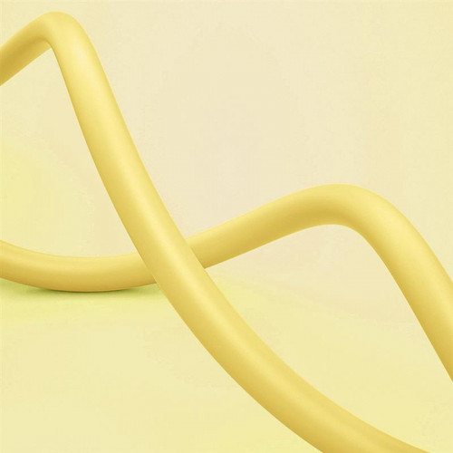 Кабель ColorWay USB-Lightning, soft silicone, 2.4А, 1м, Yellow (CW-CBUL043-Y)