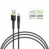 Кабель Intaleo CBFLEXM3 USB-microUSB 3м Black (1283126487491)