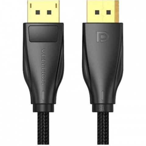 Кабель Vention DisplayPort-DisplayPort, 1 m, v1.4, Black (HCCBF)