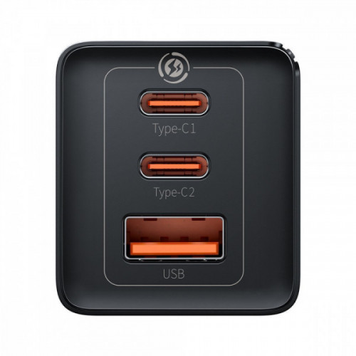 МЗП Baseus GaN5 Pro 65W (2 Type-С+USB ) + Кабель Type-C to Type-C 100W (1m) white Купити в Україні