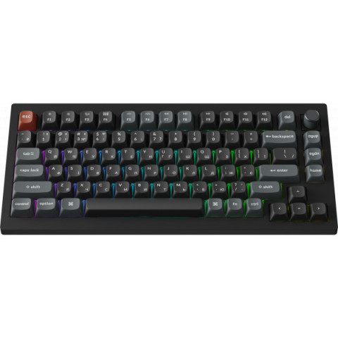 Клавіатура бездротова Keychron V1 Ultra Keychron Red Switch Black RGB (V1U-D1-UA) Купити в Україні