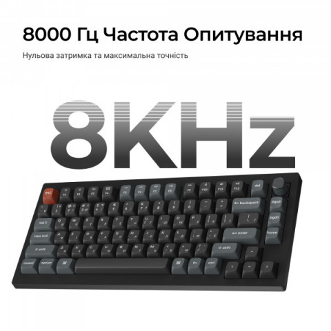 Клавіатура бездротова Keychron V1 Ultra Keychron Red Switch Black RGB (V1U-D1-UA) Купити в Україні