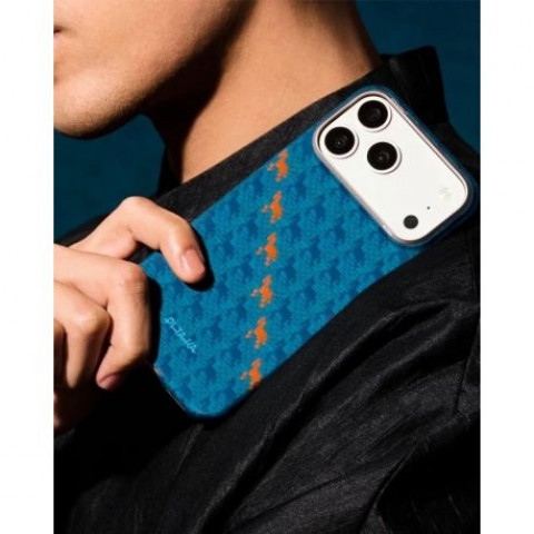 Чохол Pitaka Ultra-Slim Happiness Rides PitaTap для iPhone 17 Pro Indigo (HR1702P)