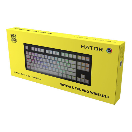 Клавіатура бездротова Hator Skyfall TKL Pro Wireless Mint (HTK-667)