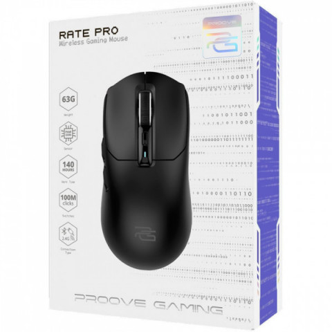 Бездротова ігрова миша Proove Gaming Rate Pro black Купити в Україні