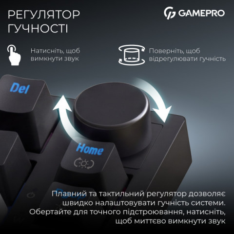 Бездротова механічна клавіатура GamePro MK160 QLAB Sakura Switch Black Купити в Україні