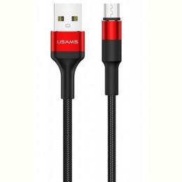 Кабель Usams US-SJ224 USB - micro USB, 1.2 м, Red (SJ224USB02)