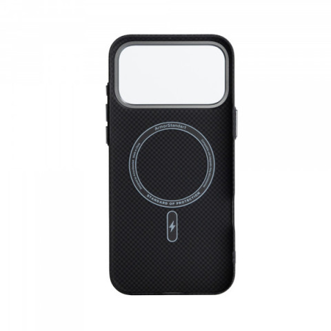 Чохол ArmorStandart LikeCarbon2 MagCase для Apple iPhone 17 Pro Max Kevlar Black (ARM88377)