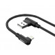 Кабель Foneng X70 90-degree Angle Gaming Cable (3A) USB - Lightning 1м Black (X70-CA-DAG-IP)