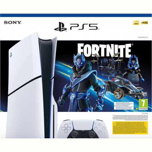 Ігрова приставка Sony PlayStation 5 Slim (Fortnite Cobalt Star Bundle) (1000045165)