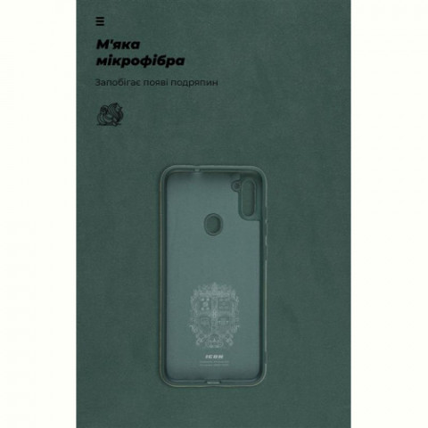 Чохол-накладка Armorstandart Icon для Samsung Galaxy A11 SM-A115/M11 SM-M115 Camera cover Pine Green (ARM67491)