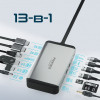 Концентратор USB Type-C Promate VersaHub 13 in 1 Grey (versahub-mst.grey)