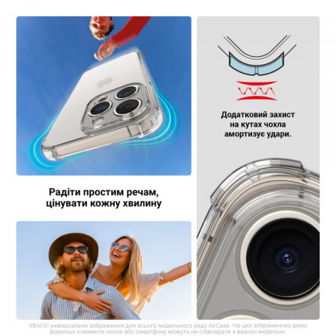 Чохол ArmorStandart Air Force для Xiaomi Redmi Note 14 Pro 4G Camera cover Clear (ARM79703)