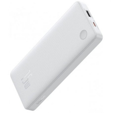Зовнішній акумулятор Baseus PowerBank Airpow Lite 15W 10000mAh White (P10067500213-00)