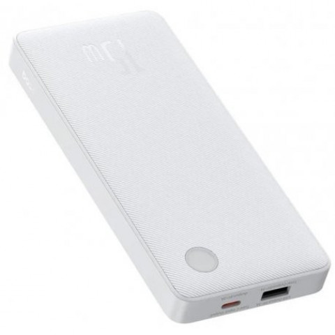 Зовнішній акумулятор Baseus PowerBank Airpow Lite 15W 10000mAh White (P10067500213-00)