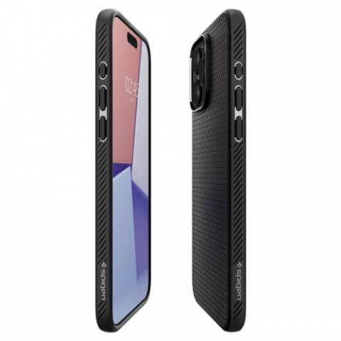 Чохол-накладка Spigen Liquid Air для Apple iPhone 15 Pro Matte Black (ACS06704)