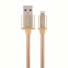 Кабель Cablexpert (CCB-mUSB2B-AMLM-6-G) USB 2.0 - Lightning, 1.8м, золотистий