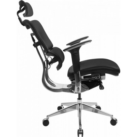 Офісне крісло GT Racer X-807 Leather Black (P-02)