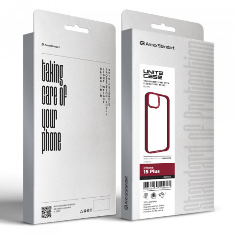 Чохол ArmorStandart UNIT2 для Apple iPhone 15 Plus Marsala (ARM69978)